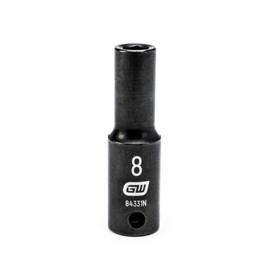 3/8" Drive 6 Point Deep Impact Metric Socket 8mm