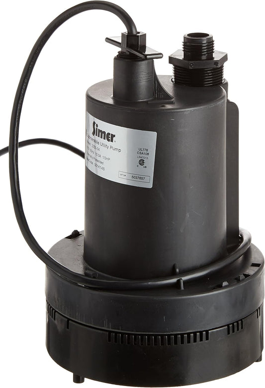 Simer 2355 1/3 HP Submersible Utility Pump
