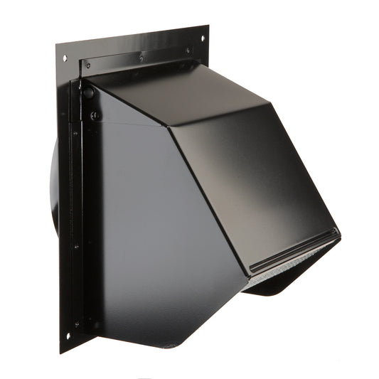 The Broan-NuTone® 843BL Steel Wall Cap is a robust, easy-to-install vent for exhaust fans (bathroom, range hood, rec room, home gym, etc.). This cap provides reliable ventilation and features both a back draft damper and bird screen, preventing outside ai