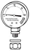 This steam gauge is for use with the Presto® Pressure Canner models listed below. Includes gauge, white compression gasket, metal washer, and nut.
