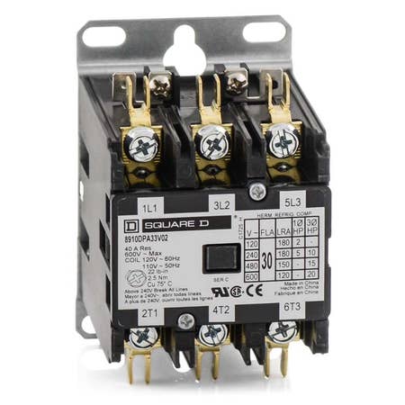 Square D 8910DPA33V02 Definite Purpose Contactor