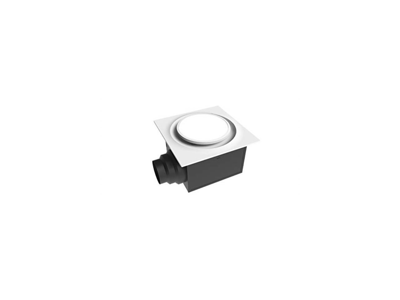 aero pure abf80 l6 w abf80l6 ceiling mount 80 cfm w/led light/nightlight, energy star certified, white quiet bathroom ventilation fan,