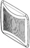 Grille Assembly Type; 674 Ventilation Fan Used on; Dimension 10-1/8 Inch X 10-1/2 Inch; Finish White; Material Plastic