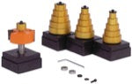 791.705.00 5 Pc. Collar Set (1/16", 1/8", 1/4", 3/8", 1/2" Rabbets)
791.706.00 5 Pc. Collar Set (3/16", 5/16", 7/16", 9/16", 11/16" Rabbets)
791.707.00 5 Pc. Collar Set (15/64", 23/64", 15/32", 19/32", 23/32" Rabbets)
835.990.11 The Grand Rabbet (Bit Only