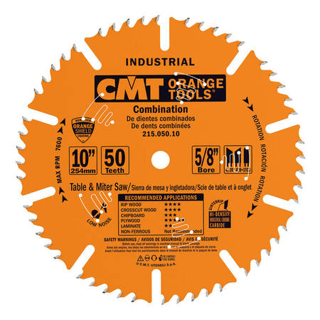 Industrial PTFE-coated saw blades represent a great choice for the shop that keep their blades running all day, every day. This blade features a laser-cut heavy-gauge plate made of German Steel (46-48 Rockwell in hardness) to guarantee great cutting perfo