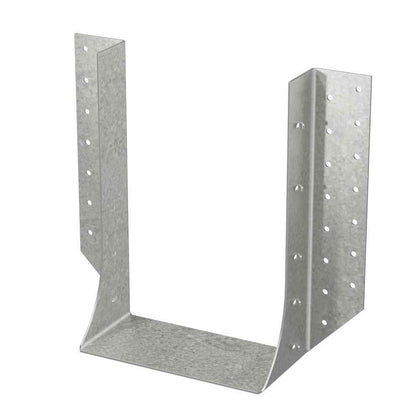 Simpson Strong-Tie HHUS hanger is a heavy capacity joist hanger that utilizes double shear nailing for added strength. This innovation distributes the load through two points on each joist nail for greater strength. It also allows the use of fewer nails,