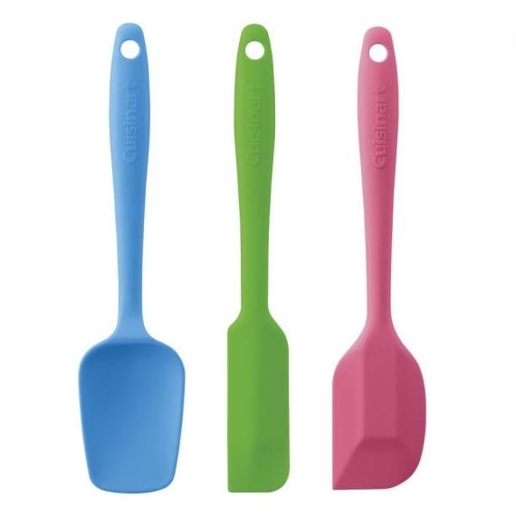 These Mini Spatulas will brighten up your kitchen and make baking fun again. Thanks to the professional silicone, these spatulas are nonstick and make scraping out every last bit of batter or any food easy