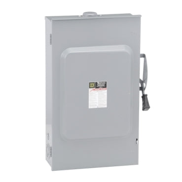 General duty safety switches are designed for residential and commercial applications where durability and economy are prime considerations. Typical loads include lighting, air conditioning, and appliances. They are suitable for use as service equipment w