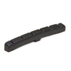 The PT-5000-00 is a perfect option to replace and upgrade the nut in almost all Fender style electric guitars.

It will work in both a flat bottom or curved bottom nut slot due to its ingenious design, just sand off the tab for a curved bottom.

It is pre