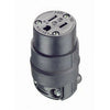 15 Amp, 125 Volt, NEMA 5-15R, 2Pole, 3Wire, Connector, Straight Blade, Rubber - Black