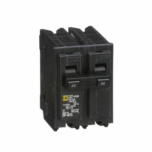 Square D breaker protects against overloads and short-circuits
For residential/commercial use to protect entire branch circuits
Compatible with Homeline electrical panel and CSEDs with 2 spaces