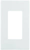 1-Gang, Subplate Included, Polycarbonate, Snap-On Mount Screwless Wallplate - White